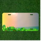 Custom Personalized License Plate Auto Tag With Cartoon Background Add Names