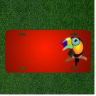 Custom Personalized License Plate With Add Names To Tucan Bird Parrot
