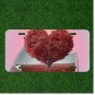 Custom Personalized License Plate Auto Tag With Heart Made Out Of Tree Design