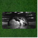 Custom Personalized License Plate Auto Tag With Stunning At Night Earth In Ocean