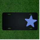 Custom Personalized License Plate With Add Names To Nice Blue Star Symbol NEW