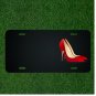 Custom Personalized License Plate With Add Names To Red Buttom Heels Design NEW