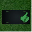 Custom Personalized License Plate With Add Names To Thumbs Up Green Hand NEW