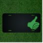 Custom Personalized License Plate With Add Names To Thumbs Up Green Hand NEW