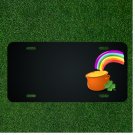 Custom Personalized License Plate With Add Names To Rainbow Full Of Gold Design