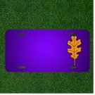 Custom Personalized License Plate With Add Names To Oak Leaves White Oak Leaf