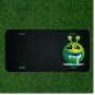 Custom Personalized License Plate With Add Names To Green Emoji Face Saliva NEW