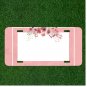 Custom Personalized License Plate Auto Tag With Stunning Flowers Art Add Names