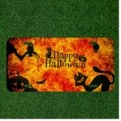 Custom Personalized License Plate Auto Tag With Happy Halloween Cat Designs
