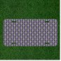 Custom Personalized Car License Plate With Seamless Pattern Background Fleur