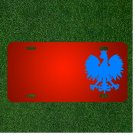 Custom Personalized License Plate With Add Names To Eagle Blue Bird Polish