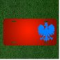 Custom Personalized License Plate With Add Names To Eagle Blue Bird Polish