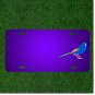 Custom Personalized License Plate With Add Names To Bird Animal Blue Green