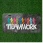 Custom Personalized License Plate Auto Tag With Teamwork Chalk Board People