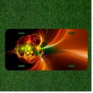 Custom Personalized License Plate Auto Tag With Space Planet Insane Colors Art
