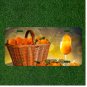 Custom Personalized License Plate Tag With Orange Juice And Oranges In Basket