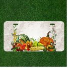 Custom Personalized License Plate Auto Tag With Pumpkins And Vegetables Design
