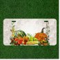 Custom Personalized License Plate Auto Tag With Pumpkins And Vegetables Design
