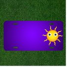 Custom Personalized License Plate With Add Names To Sun Yellow Shining Happy