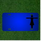 Custom Personalized License Plate With Add Names To Arms Out Bathroom Emblem