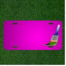 Custom Personalized Car License Plate With Add Names To Brush Paint Green
