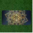 Custom Personalized License Plate Auto Tag With Stunning Golden Flower In Flower