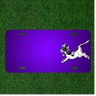 Custom Personalized License Plate With Add Names To Cow Animal Mammal Running