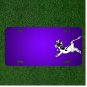 Custom Personalized License Plate With Add Names To Cow Animal Mammal Running