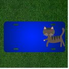 Custom Personalized License Plate With Add Names To Cat Cartoon Funny Brown