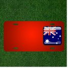 Custom Personalized License Plate With Add Names To Australia Flag Country