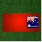 Custom Personalized License Plate With Add Names To Australia Flag Country