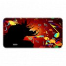 Custom Personalized License Plate Auto Car Tag Design And Colorful Musical Notes