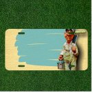 Custom Personalized License Plate Auto Tag With Painter Man Painting