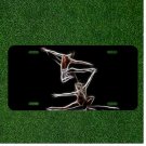 Creative License Plate Auto Tag With Guy And Women Doing Ballet Moves Together