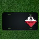 Custom Car License Plate With Add Names To Spontaneously Combustible Sign