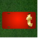 Custom Personalized License Plate With Add Names To Letter T Lowercase