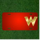 Custom Personalized License Plate With Add Names To Letter W Lowercase