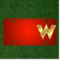 Custom Personalized License Plate With Add Names To Letter W Lowercase