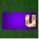 Custom Personalized License Plate With Add Names To Letter U Lowercase