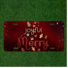 Custom Personalized License Plate Auto Tag With Joyful Merry Design