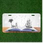 Custom Personalized License Plate Auto Tag With Book Of Letters Design