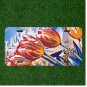 Custom Personalized License Plate Auto Tag With Colorful Cartoon Flowers Art