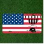 Custom Personalized License Plate Auto Tag With Forget Always American Flag