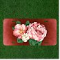 Custom Personalized License Plate Auto Tag With Fancy Pink Flowers Design