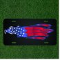 Custom Personalized License Plate Auto Tag With Gorgeous American Flag Bird