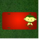 Custom Personalized License Plate With Add Names To Monkey Cartoon Character