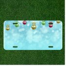Custom Personalized License Plate Auto Tag With Christmas Ornaments Add Names