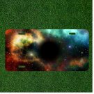 Creative License Plate Auto Tag With Colorful Space Black Hole Amazing Design