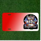 Custom Novelty License Plate With Fire Department Strength And Honor Add Names
