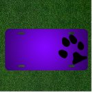 Custom Personalized License Plate With Add Names To Dog Foot Footprint Step